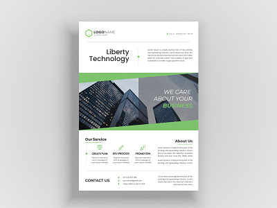 Creative and clean corporate business flyer template