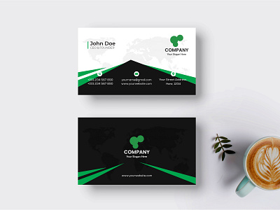 Creative and Clean Modern Business Card Template creative marketing type