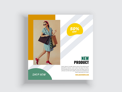 Fashion Sale Marketing Social Media Post Layout template promotion social media