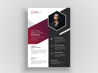 Corporate Flyer Template for Poster, Flyer, layout modern design advertising branding