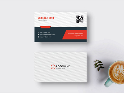 Modern Creative Business Card with abstract layout Template