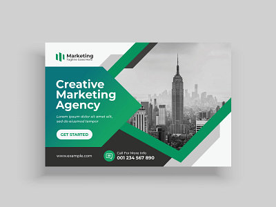 Corporate Modern business postcard or EDDM postcard template