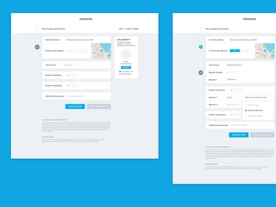 Signup flow email flow form layout mock signup