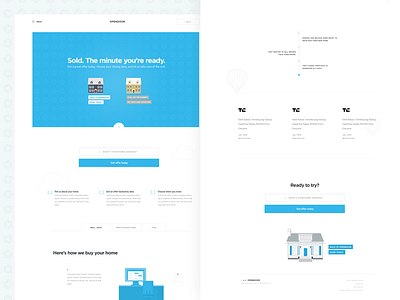 Landing page Idea #1 benefits design homepage how to landing page real estate timeline user experience visual design