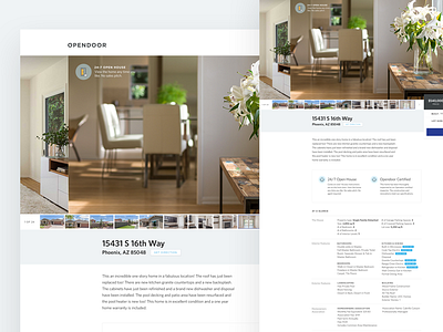 Home listing page home listing page ia profile page real estate user experience ux