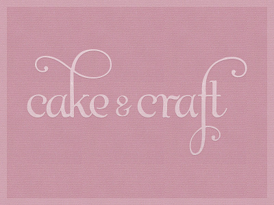 Cake & Craft blog design craft handcrafted identity logo