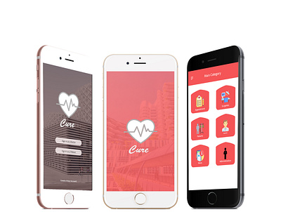 Cure APP design health app mobile app mobile design mobile ui uidesign uiux uxdesign
