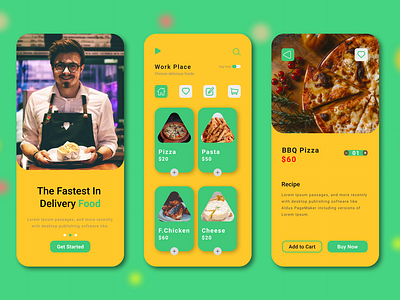 Food App Mobile Ui Design