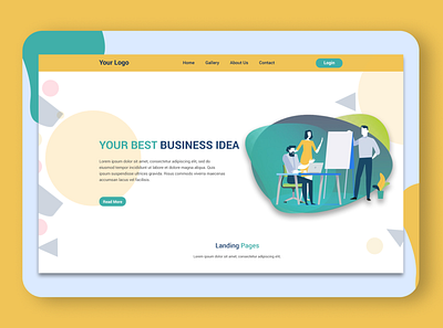 Landing Page Ui Design beautiful beautiful design branding business flyer design design graphic design illustration landingpage logo ui uidesign uilanding uiux uiux design ux