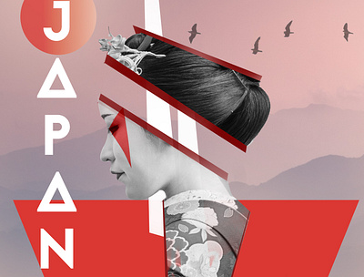 JAPAN adobe photoshop arts coverart design graphicdesign illustration logo music photoshop surrealism
