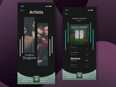 Music Player adobe photoshop adobe xd adobecc adobexd app bands graphicdesign graphics music app music player play playmusic ui ui ux uiux uiuxdesigner uxdesign xd design