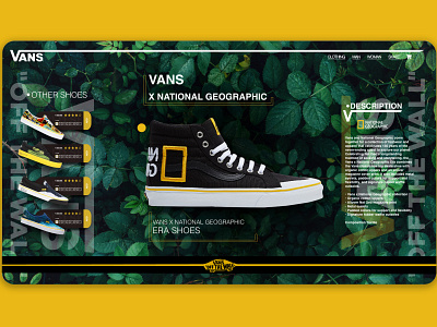 ReDesign Vans ''National Geographic'' adobe xd photoshop ui ux adobecc adobexd app design graphicdesign graphics shoes shoes app shoes store shopping ui ui design uidesign uiux vans web website website builder