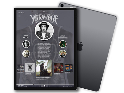 Artist Music Page for  I-Pad
