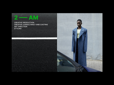 2 ––– AM WEBSITE art direction editorial fashion typogaphy web