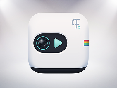 Icon design icon instagram white