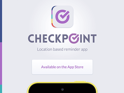 Checkpoint App icon ios purple ui