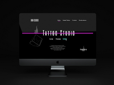 Tattoo Studio Web Design branding css3 design elementor pro html5 photoshop ui ux uxui wordpress