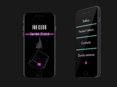 Inkcubo tattoo studio branding css3 design elementor pro html5 photoshop ui ux uxui wordpress