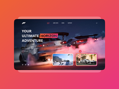 Forza Horizon 5 car cars concept design design forza forza horizon 4 forza horizon 5 game horizon landing page race racing ui ux video game