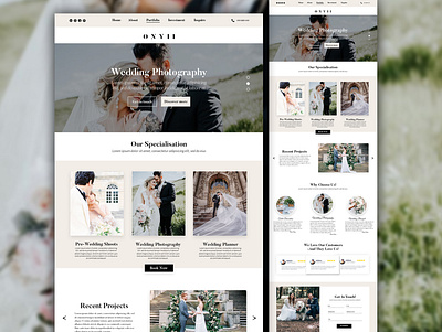 Wedding Photography Website design landing page landing page design ui ux web web design webdesign website website concept website design website designer