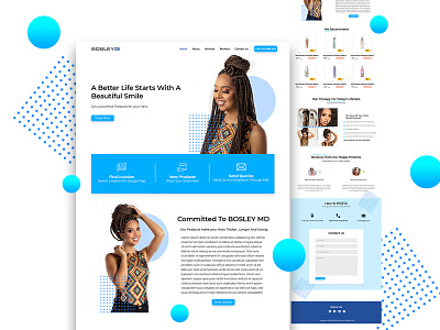 Hair Treatment Products Website landing design landing page landing page concept landing page design professional website professional website design psd template psd website template web design webdesign website website concept website design website designer website designing website template websites