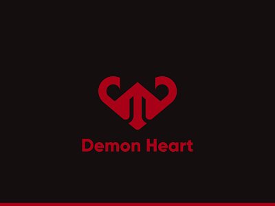 Demon Heart Logo brand identity brand identity design branding design illustrator logo vector