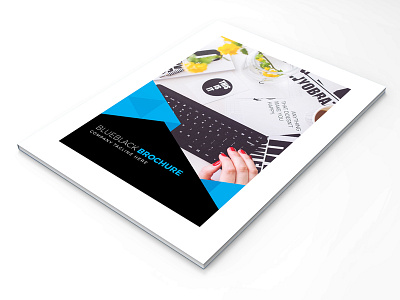 BLUE&BLACK | Business Brochure 28 pages a4 abstract agency black blue blue and black brochure business brochure corporate brochure creative elegant geometric style