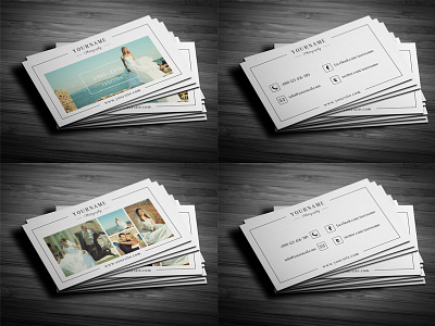 Minimal Business Card for Photographer business cards digital editable elements identity layered inside marketing minimal business card outside printable card psd visiting card