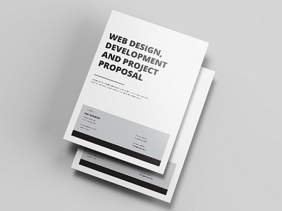 Minimal Proposal Template brand brief brochure layout business business proposal classic corporate creative design elegent fresh and clean identity