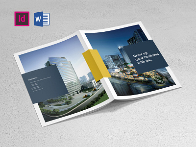 Company Brochure Indesign & Word Template brochure business clean company brochure corporate creative indesign brochure ms word template