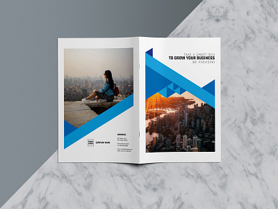Business Growth | Illustrator Template a4 abstract annual blue book booklet brochure business catalog company concept corporate cover creative design document graphic layout magazine minimalist