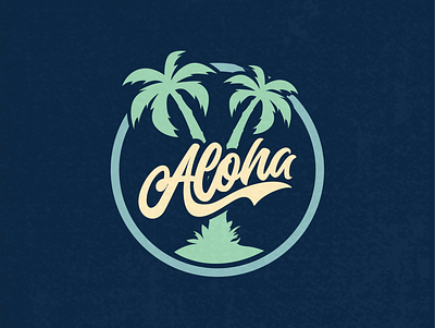 aloha aloha apparel design apparel logo brandidentity branding clothing brand clothing design hawaii illustration ilustration lettering design lettering logo logo logotype summer typogaphy