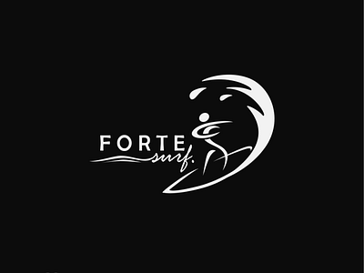 forte surf beach brand identity brandidentity branding design custom illustration logo logo brand logo custom logo design logo mark logo type logos summer surfing vector