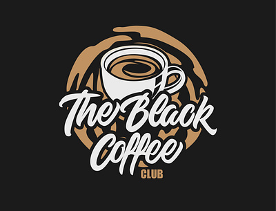 The Black Coffee Club apparel design automotive logo barber logo brand identity branding coffee coffee logo coffeeshop company logo food logo illustration lettering logo logo logo concept logo design logo lettering logo mark logo type screen printing sketch