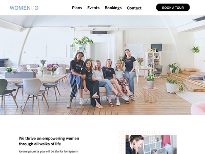 Landing Page UI- Coworking space