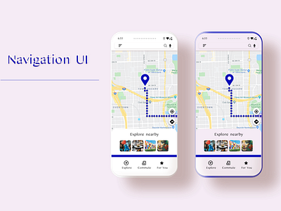Navigation UI by Bianca on Dribbble
