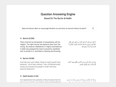 Question Answering Engine