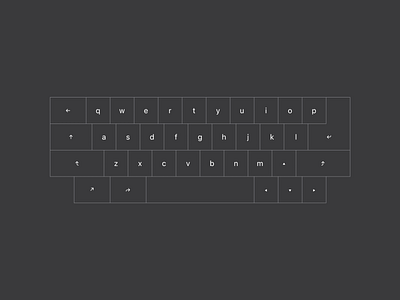 Keyboard Layout - CSC: Clean Simple Compact concept design keyboard