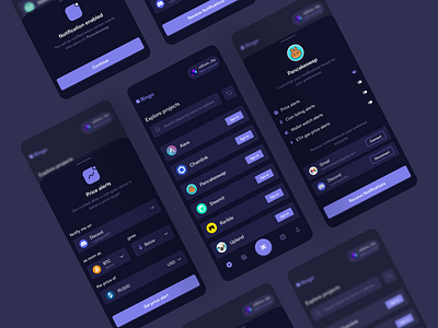 Ringo- Notification system for dApps blockchain crypto dapps defi design explore figma infra notifications ui ux web3