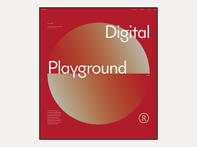 2020 Digital Playground #7 / Landing page
