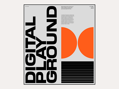 2020 Digital Playground #9 / Landing page design editorial hero landing marketing portfolio portfolio design responsive typography ui ux web design website