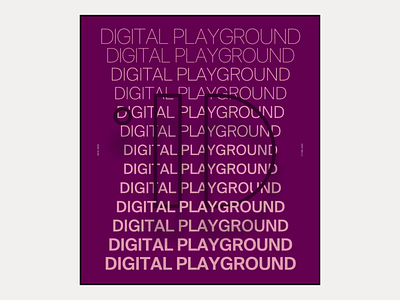 2020 Digital Playground #10 / Landing page clean design editorial hero marketing minimal portfolio design poster product typography web design