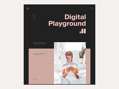 2020 Digital Playground #11 / Landing page editorial hero landing landing page portfolio product responsive ui ux web design website