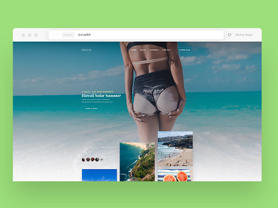Travel Application | Inner Event Page design event green inner minimal page responsive summer ui ux vibes