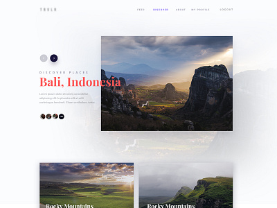 Travel Application | Discover Area app application design travel fresh interface landing minimal page responsive simple ui ux