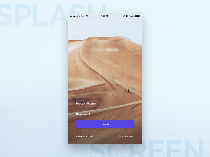 Extreme Sports Application Splash Screen by Nikola Uzunov ☛ on Dribbble