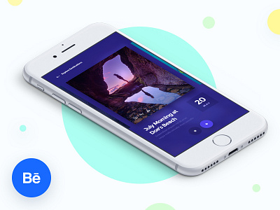 XPLRe Travel Application | Discover Screen app application design travel fresh interface landing minimal page responsive simple ui ux