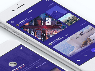 XPLRe Travel Application | Feed & Profile Screens