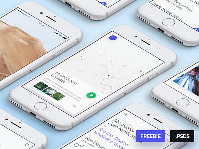 XS Application - Free PSD Screens app clean design discover feed free freebie profile psd screen ui ux