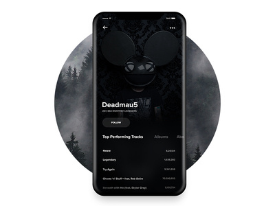 User Profile - Music Player App UI Concept